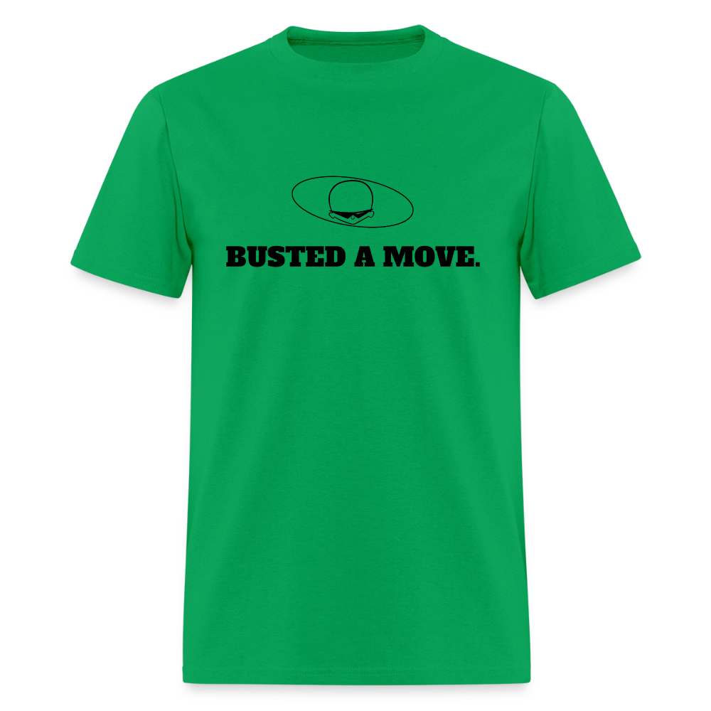 1980s "BUSTED A MOVE." Pop Progeny T-Shirt (Dark on Light) - bright green