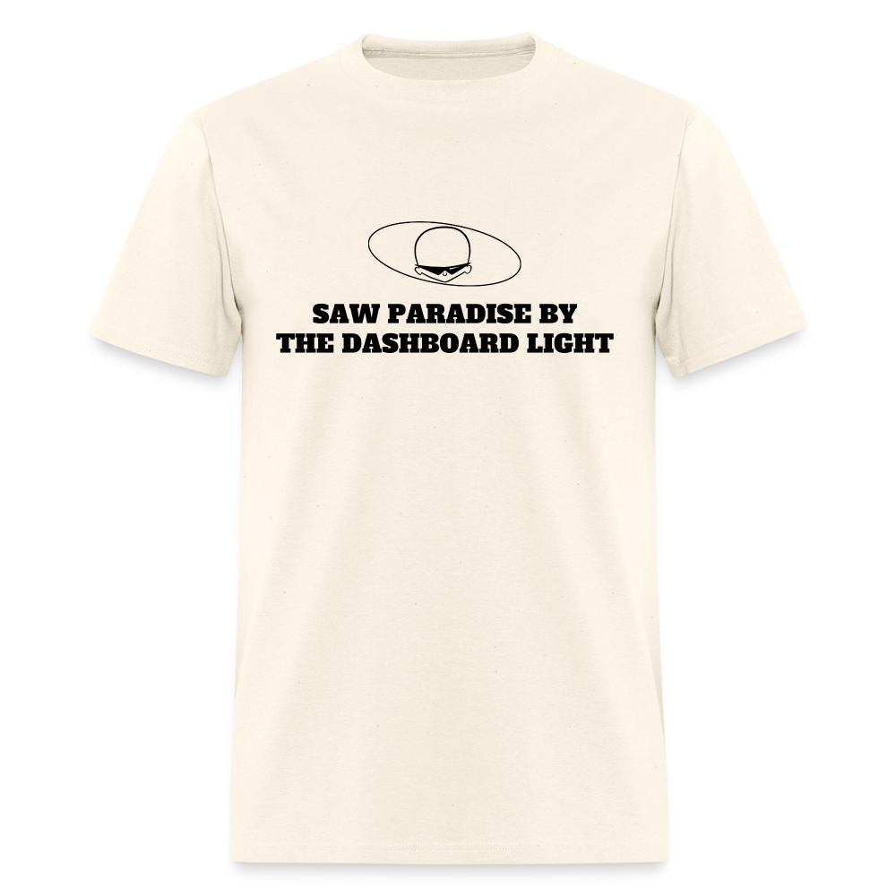 1970s "SAW PARADISE BY THE DASHBOARD LIGHT." Pop Progeny T-Shirt (Dark on Light) - sweet cream heather