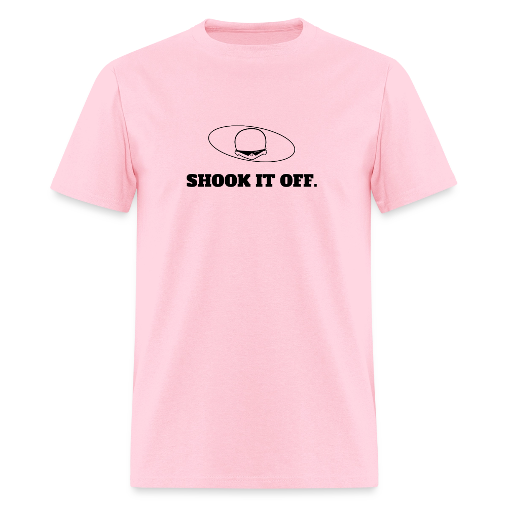2010s "SHOOK IT OFF." Pop Progeny T-Shirt (Dark on Light) - pink