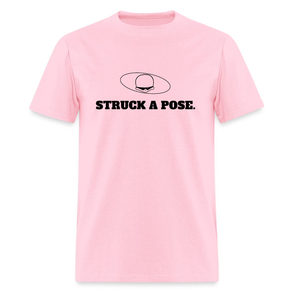 1990s "STRUCK A POSE." Pop Progeny T-Shirt (Dark on Light) - pink