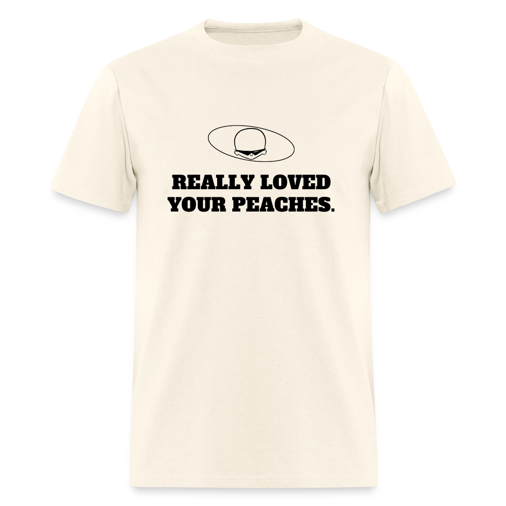 1970s "REALLY LOVED YOUR PEACHES." Pop Progeny T-Shirt (Dark on Light) - sweet cream heather