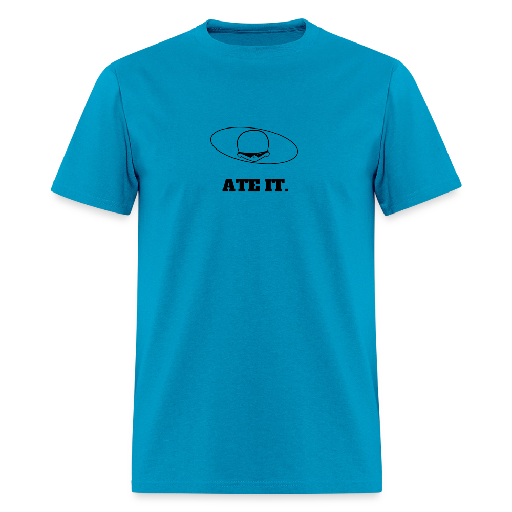 1980s "ATE IT." Pop Progeny T-Shirt (Dark on Light) - turquoise