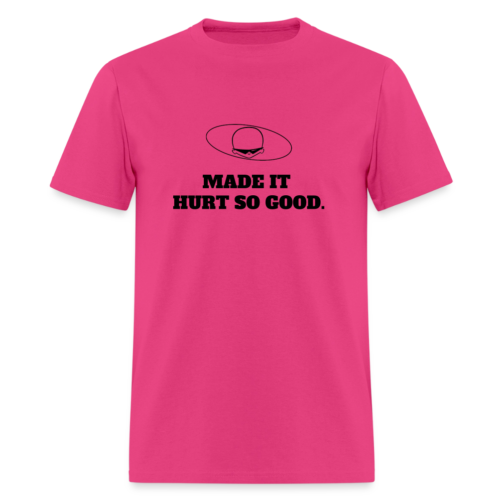 1980s "MADE IT HURT SO GOOD." Pop Progeny T-Shirt (Dark on Light) - fuchsia