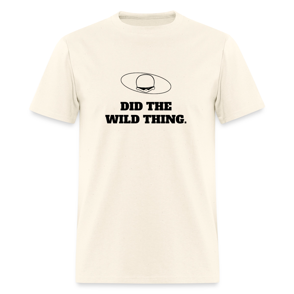 1980s "DID THE WILD THING." Pop Progeny T-Shirt (Dark on Light) - sweet cream heather