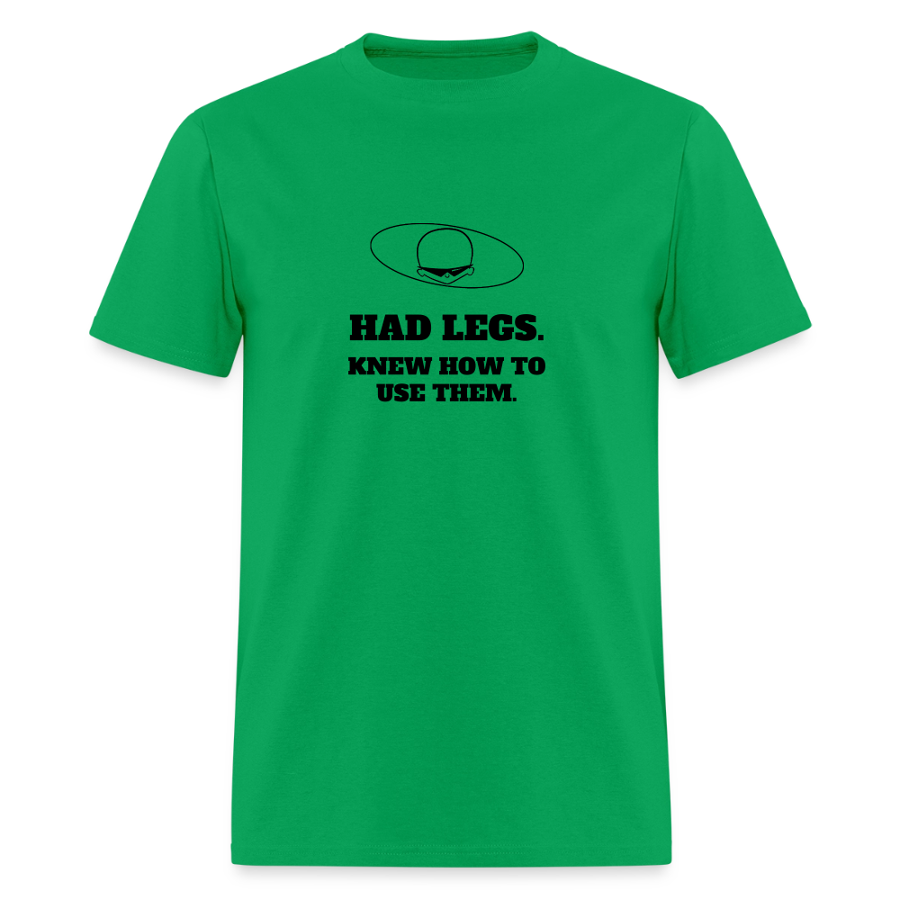 1980s "HAD LEGS." Pop Progeny T-Shirt (Dark on Light) - bright green