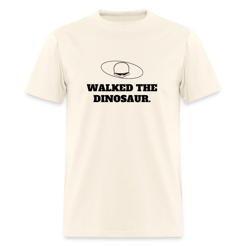 1980s "WALKED THE DINOSAUR." Pop Progeny T-Shirt (Dark on Light) - sweet cream heather