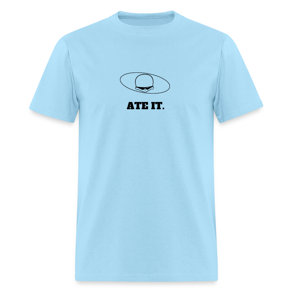 1980s "ATE IT." Pop Progeny T-Shirt (Dark on Light) - powder blue