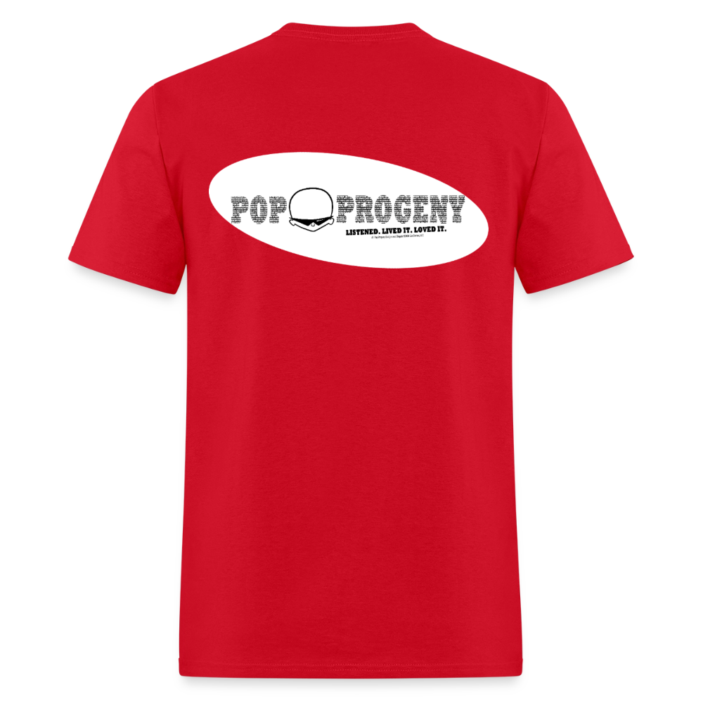 1950s "BAMBA BAMBA'D." Pop Progeny T-Shirt (Dark on Light) - red