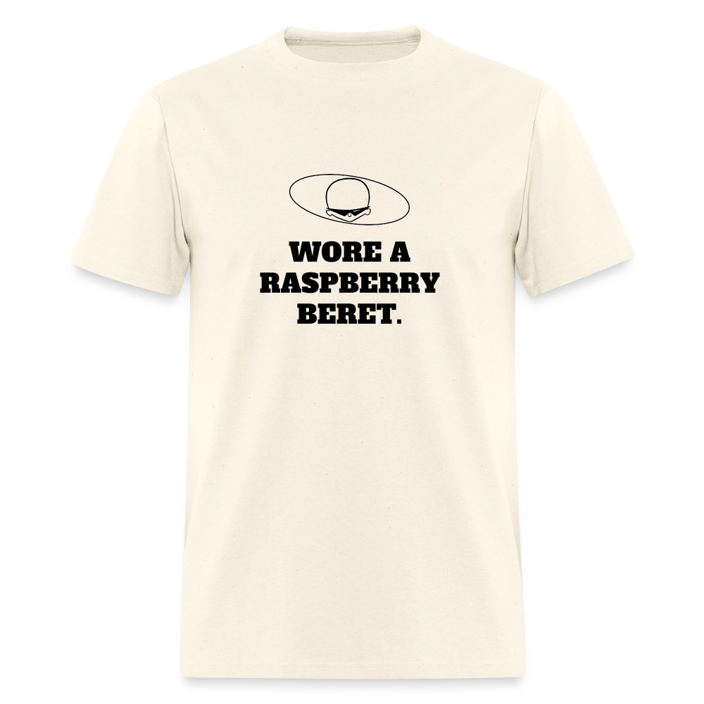 1980s "WORE A RASPBERRY BERET." Pop Progeny T-Shirt (Dark on Light) - sweet cream heather