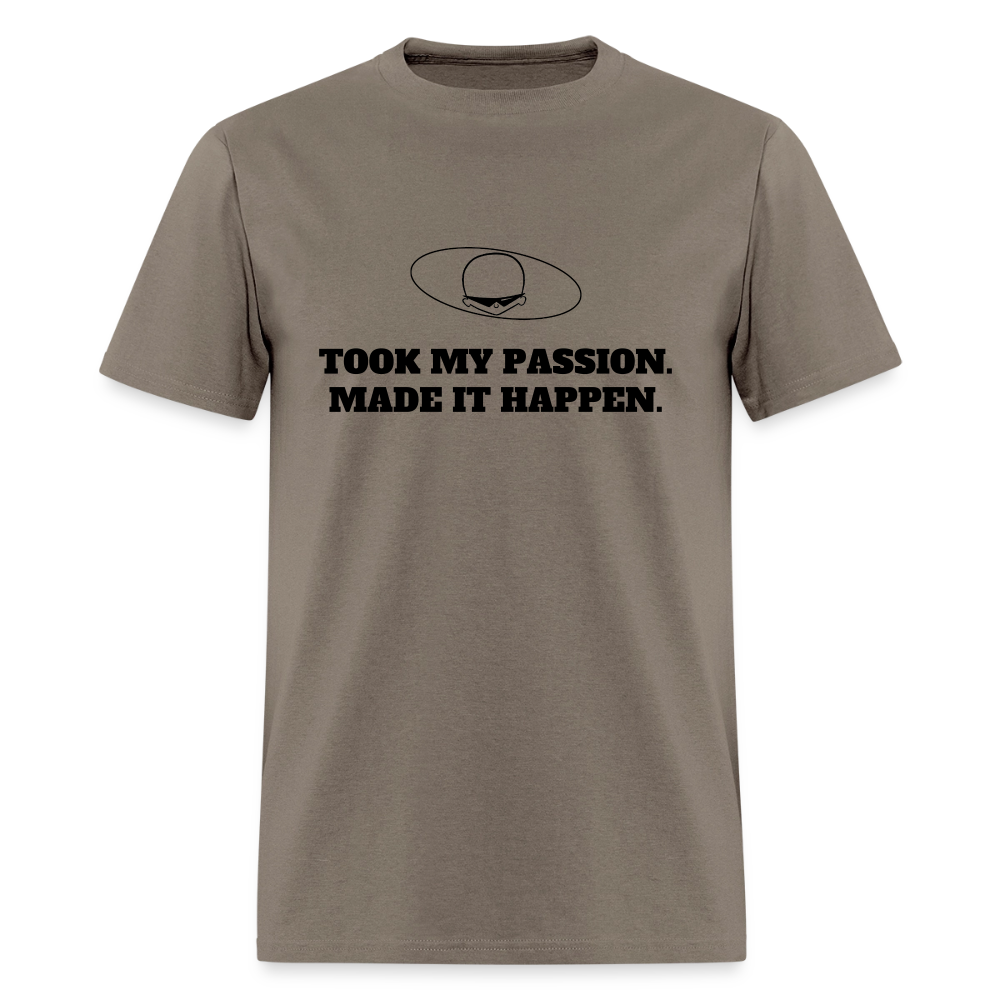 1980s "TOOK MY PASSION." Pop Progeny T-Shirt (Dark on Light) - safari
