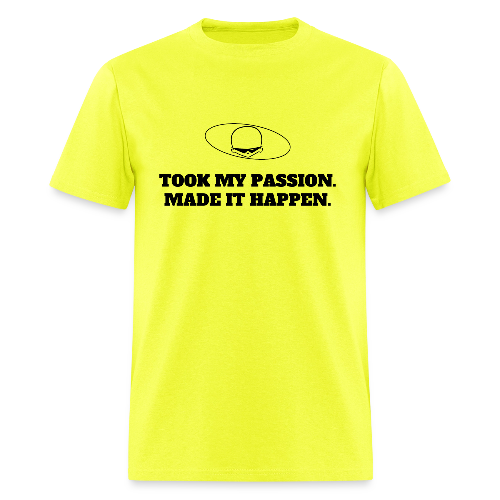 1980s "TOOK MY PASSION." Pop Progeny T-Shirt (Dark on Light) - safety green