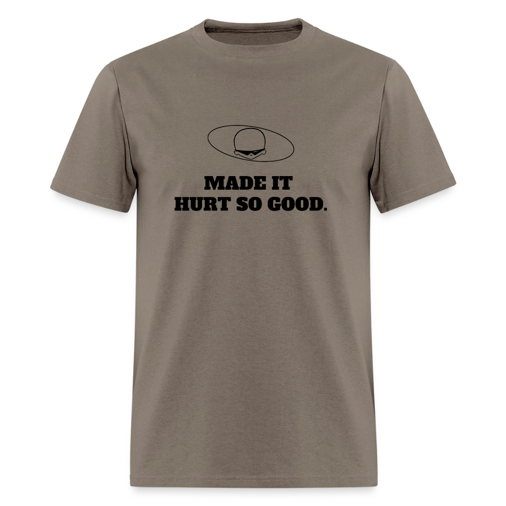1980s "MADE IT HURT SO GOOD." Pop Progeny T-Shirt (Dark on Light) - safari