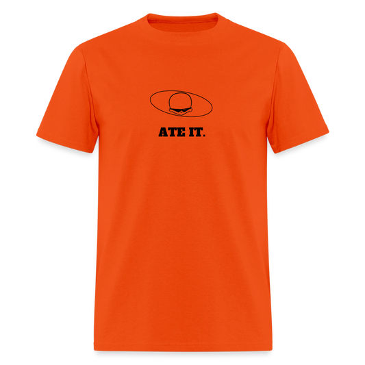 1980s "ATE IT." Pop Progeny T-Shirt (Dark on Light) - orange