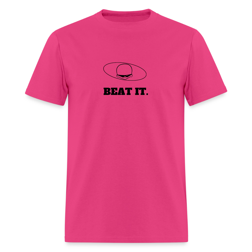 1980s "BEAT IT." Pop Progeny T-Shirt (Dark on Light) - fuchsia