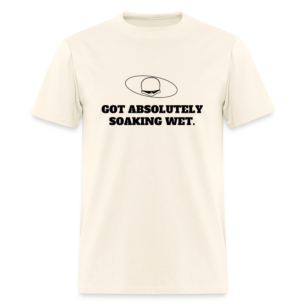 1980s "GOT ABSOLUTELY SOAKING WET." Pop Progeny T-Shirt (Dark on Light) - sweet cream heather