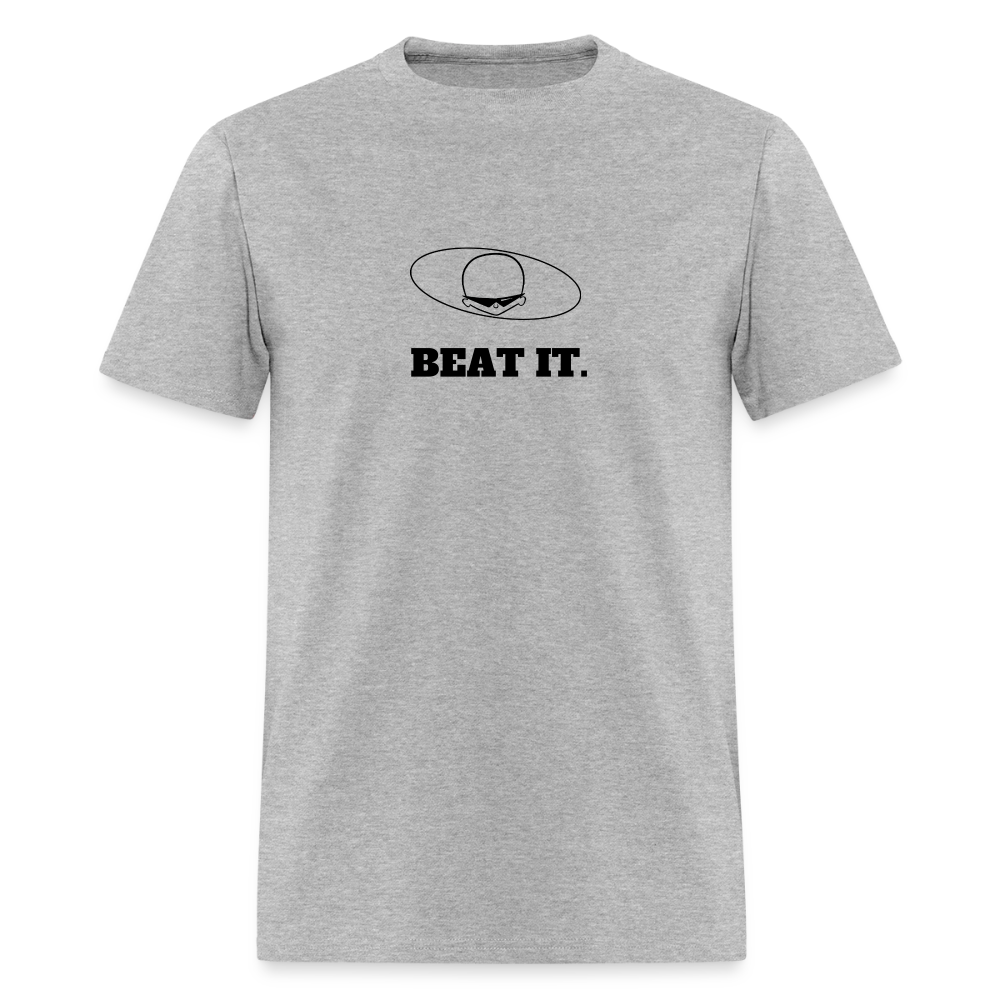 1980s "BEAT IT." Pop Progeny T-Shirt (Dark on Light) - heather gray