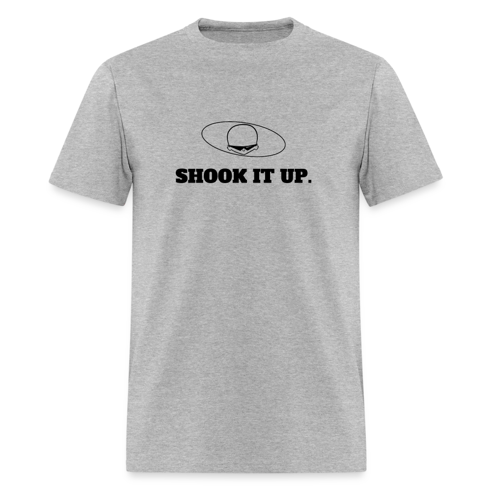 1980s "SHOOK IT UP." Pop Progeny T-Shirt (Dark on Light) - heather gray