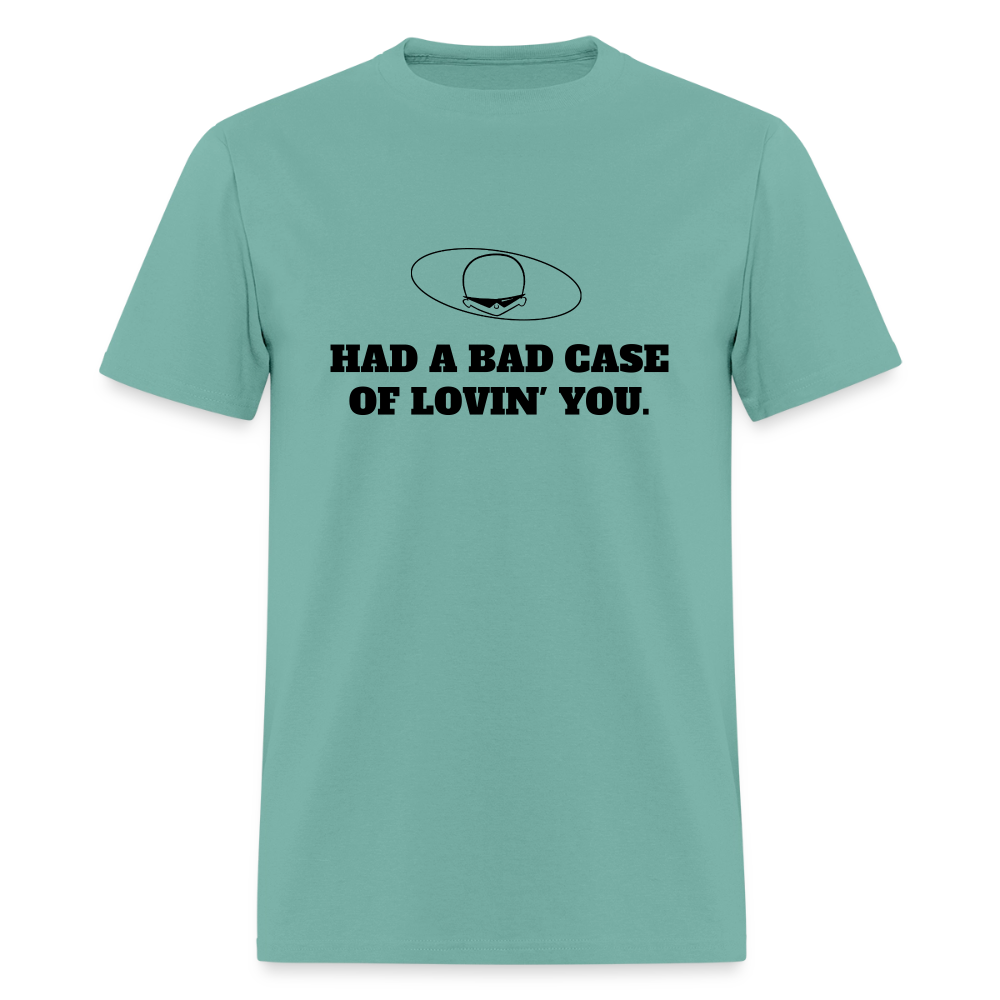 1970s "HAD A BAD CASE OF LOVIN' YOU." Pop Progeny T-Shirt (Dark on Light) - aquatic