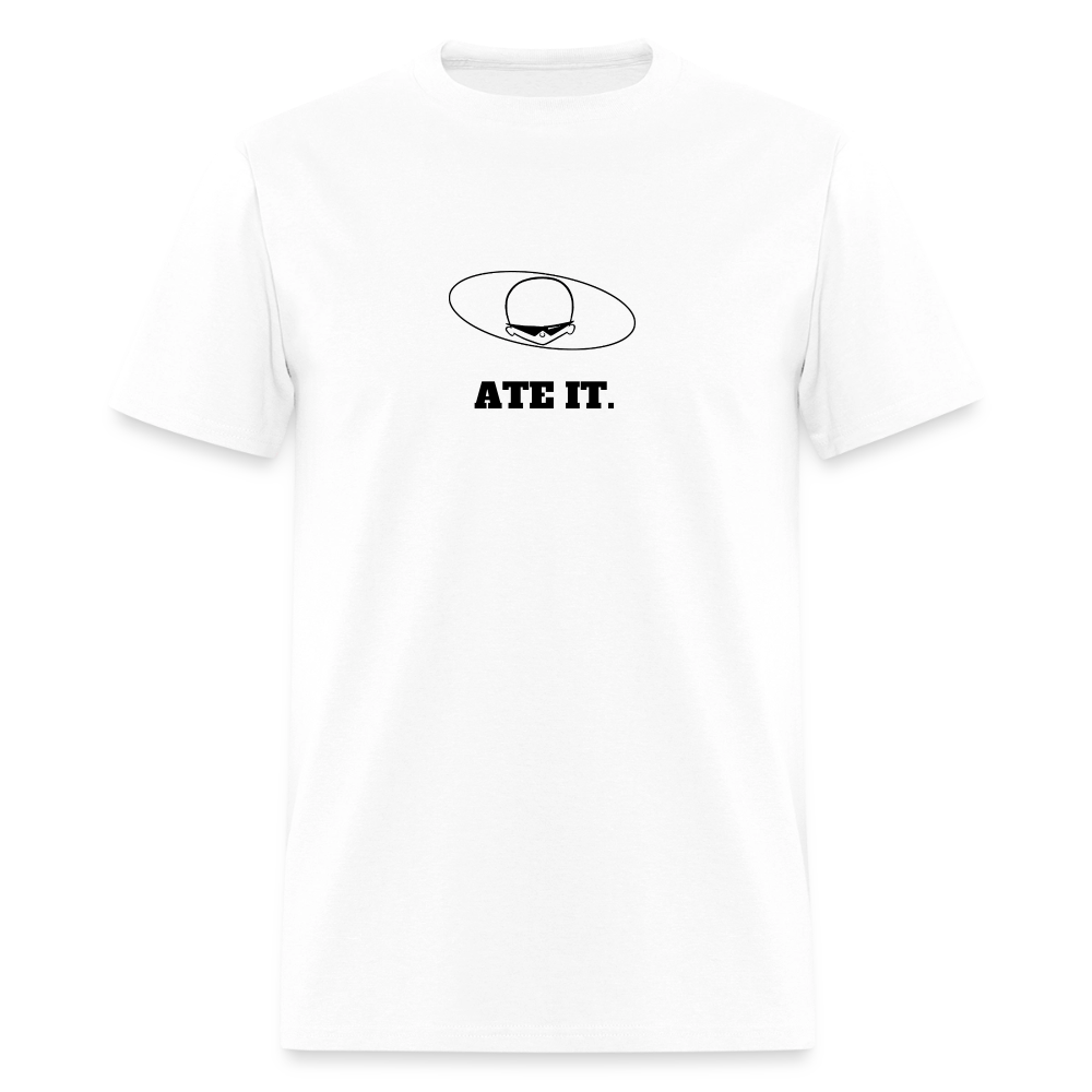 1980s "ATE IT." Pop Progeny T-Shirt (Dark on Light) - white