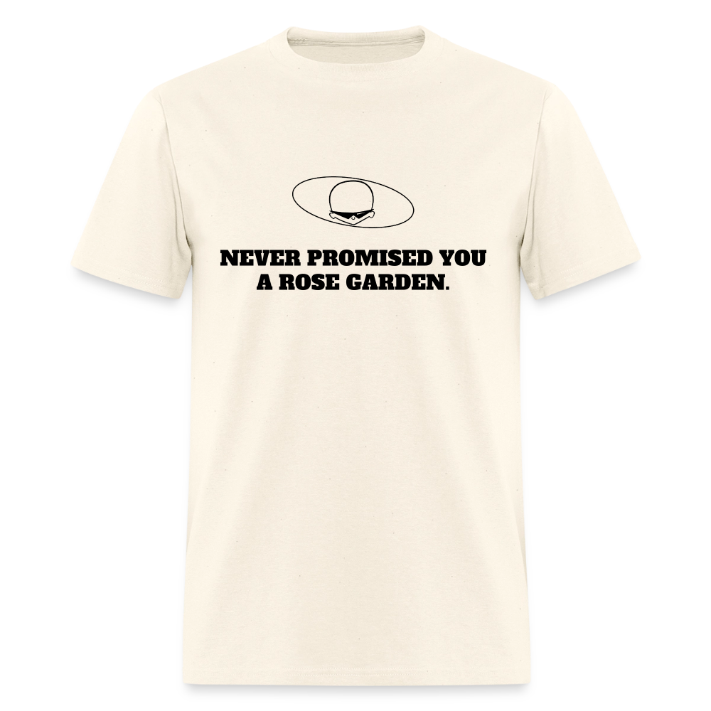 1970s "NEVER PROMISED YOU A ROSE GARDEN." Pop Progeny T-Shirt (Dark on Light) - sweet cream heather
