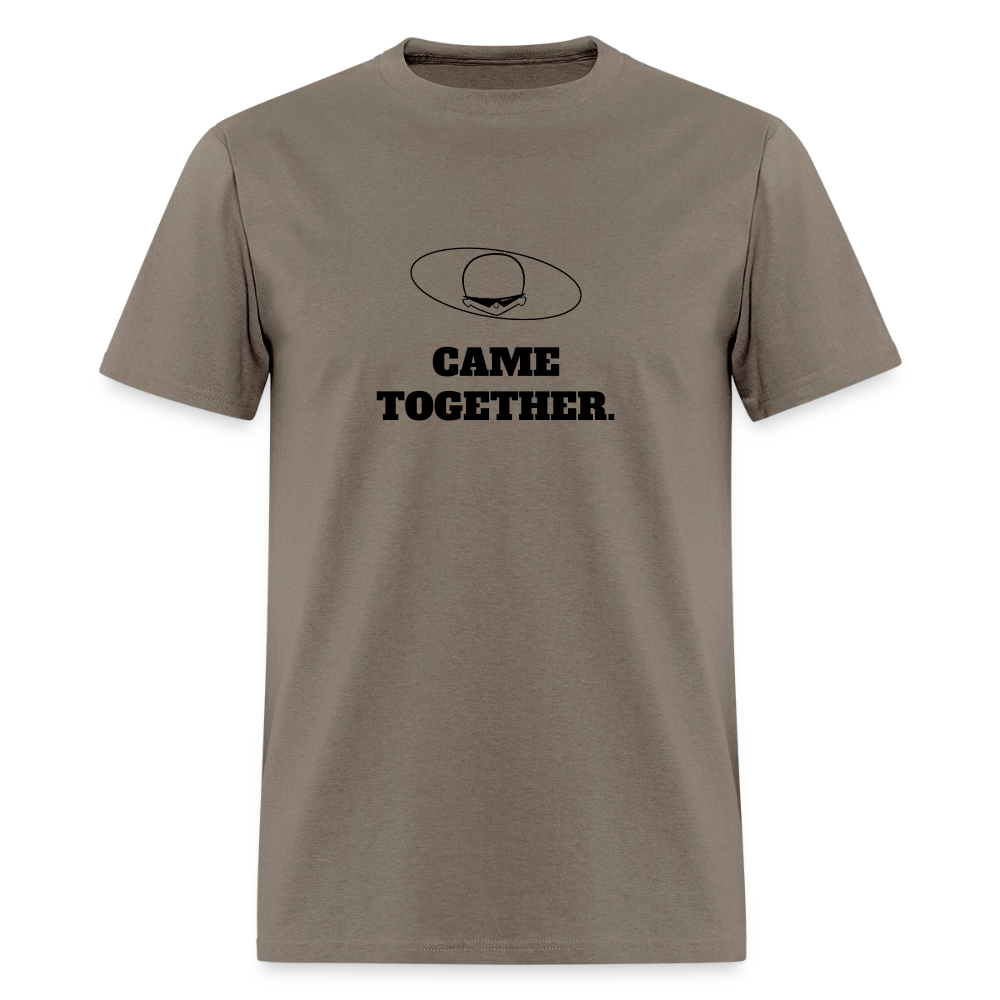 1960s "CAME TOGETHER." Pop Progeny Couples T-Shirt (Dark on Light) - safari