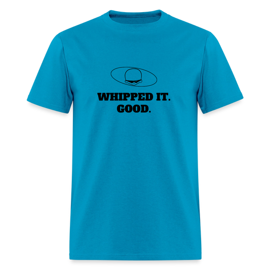 1980s "WHIPPED IT. GOOD." Pop Progeny T-Shirt (Dark on Light) - turquoise