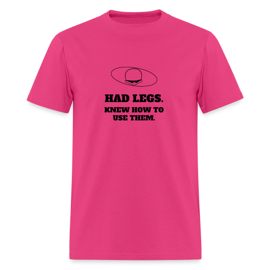 1980s "HAD LEGS." Pop Progeny T-Shirt (Dark on Light) - fuchsia