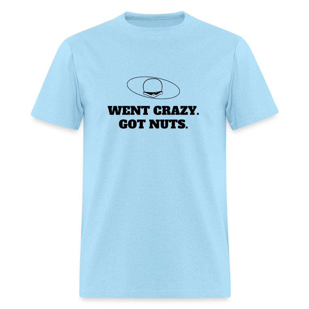 1980s "WENT CRAZY. GOT NUTS." Pop Progeny T-Shirt (Dark on Light) - powder blue