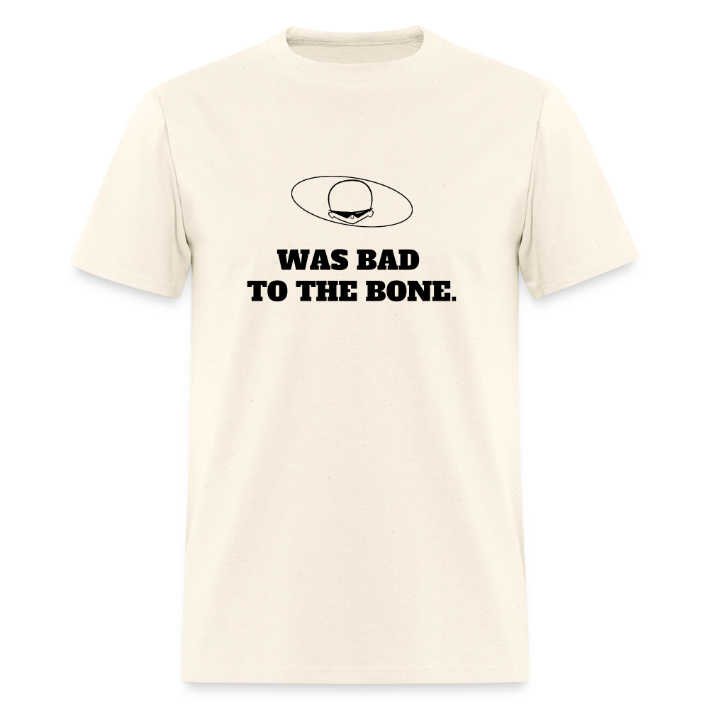1980s "WAS BAD TO THE BONE." Pop Progeny T-Shirt (Dark on Light) - sweet cream heather