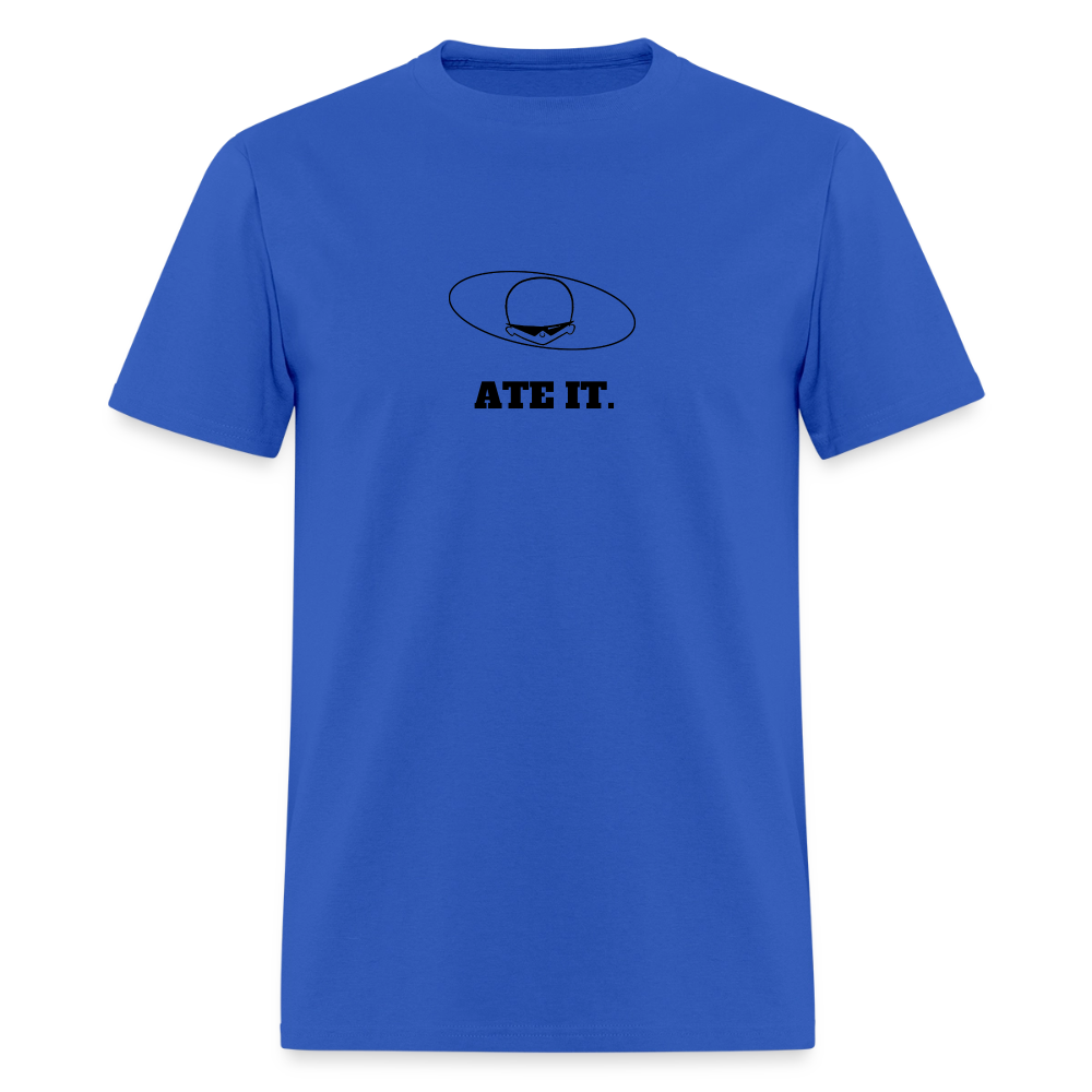 1980s "ATE IT." Pop Progeny T-Shirt (Dark on Light) - royal blue