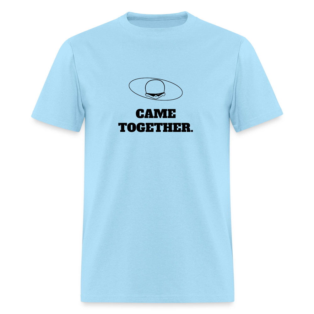 1960s "CAME TOGETHER." Pop Progeny Couples T-Shirt (Dark on Light) - powder blue