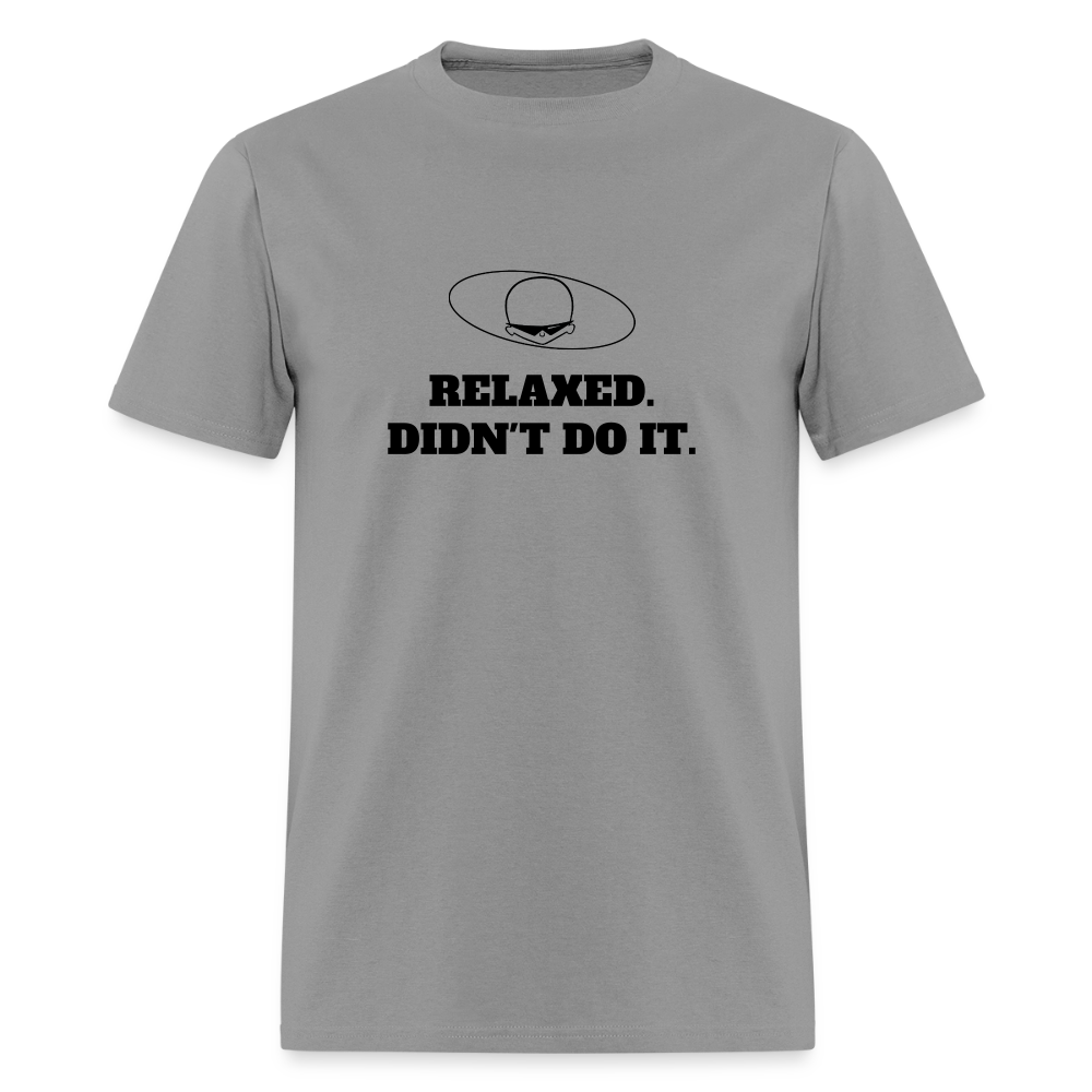 1980s "RELAXED. DIDN'T DO IT." Pop Progeny T-Shirt (Dark on Light) - rock