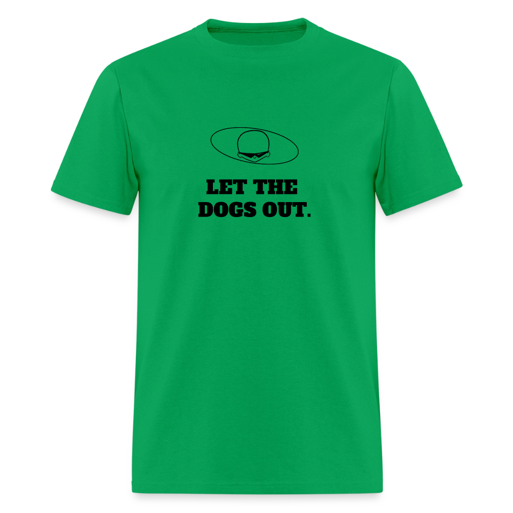 2000s "LET THE DOGS OUT." Pop Progeny T-Shirt (Dark on Light) - bright green
