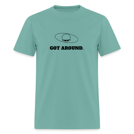 1960s "GOT AROUND." Pop Progeny T-Shirt (Dark on Light) - aquatic