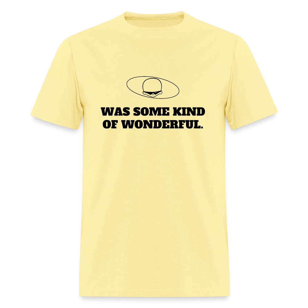 1970s "WAS SOME KIND OF WONDERFUL." Pop Progeny T-Shirt (Dark on Light) - cornsilk