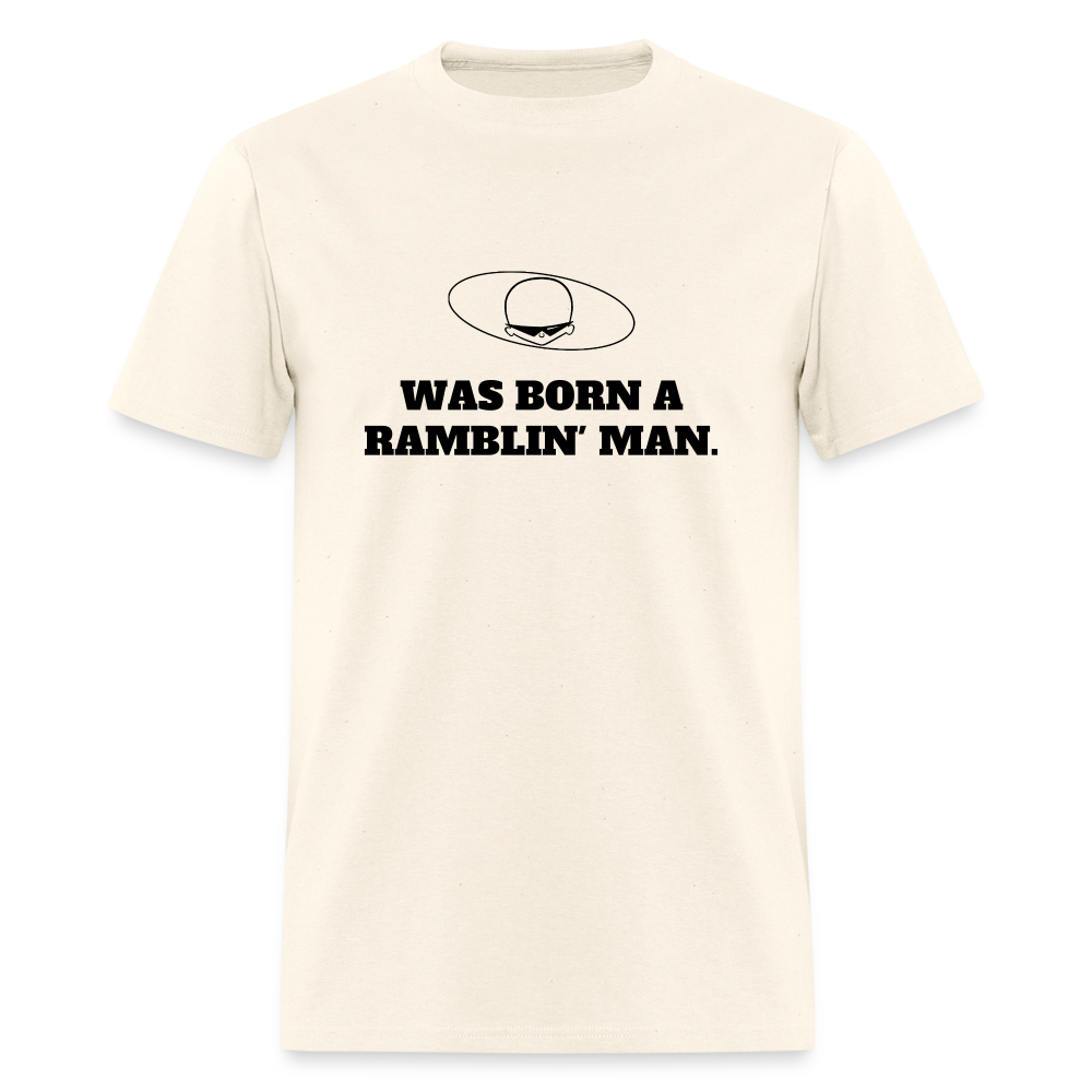 1970s "WAS BORN A RAMBLIN' MAN." Pop Progeny T-Shirt (Dark on Light) - sweet cream heather