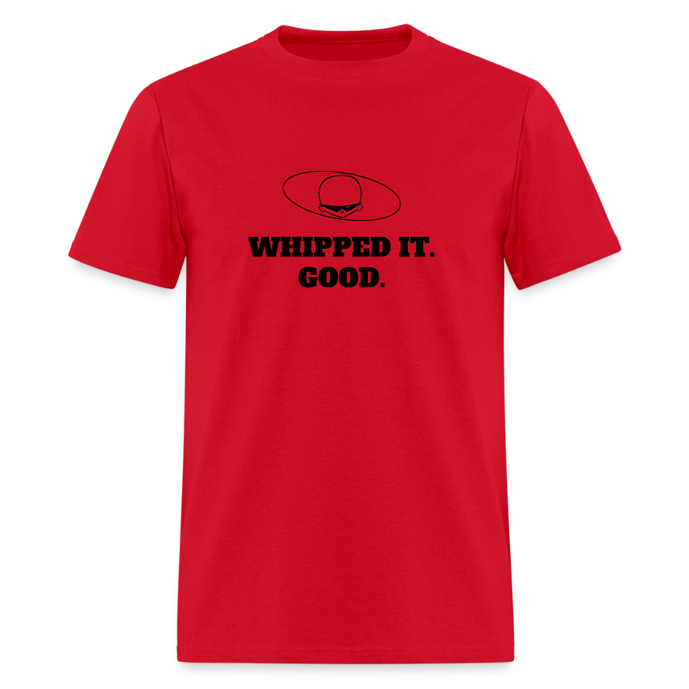 1980s "WHIPPED IT. GOOD." Pop Progeny T-Shirt (Dark on Light) - red