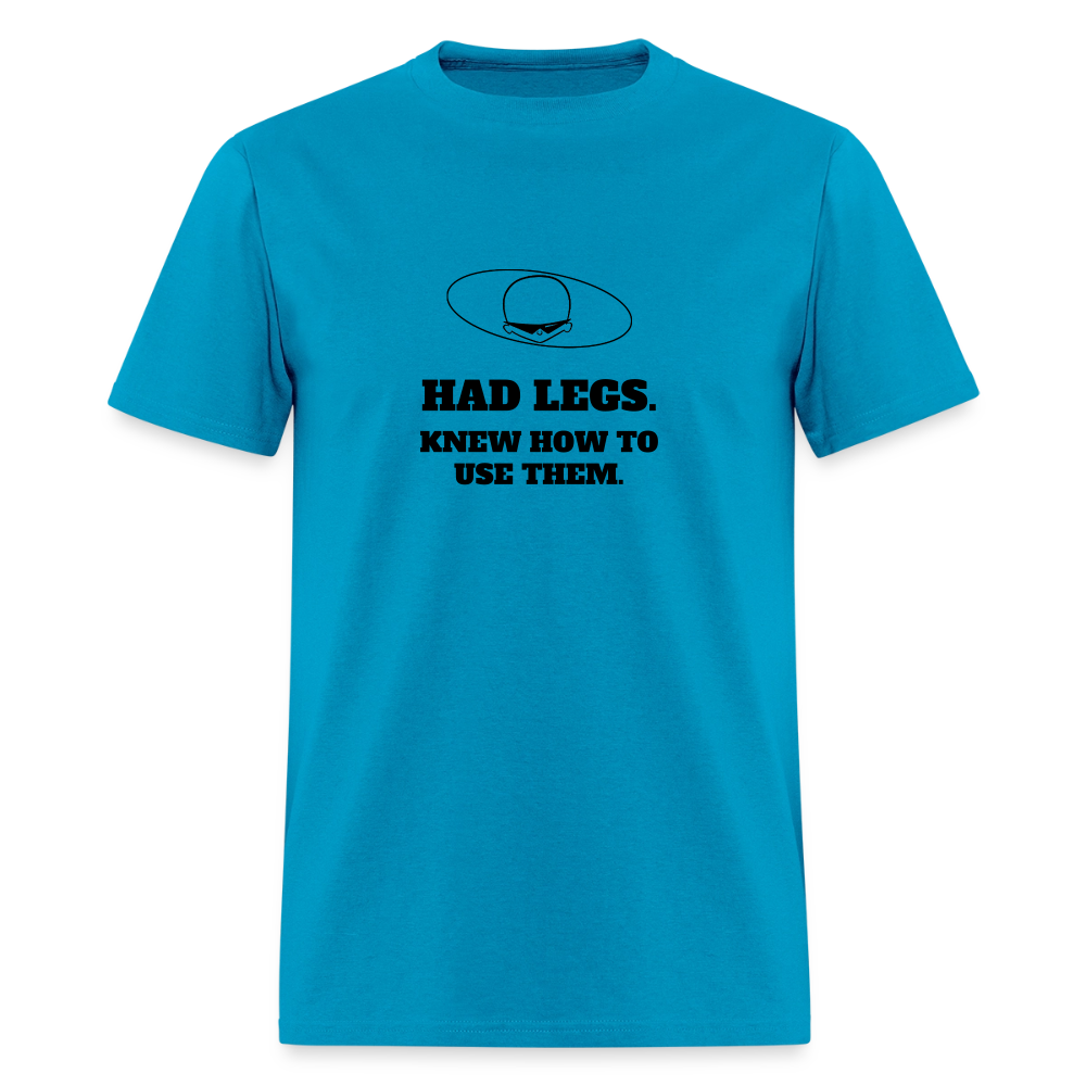 1980s "HAD LEGS." Pop Progeny T-Shirt (Dark on Light) - turquoise