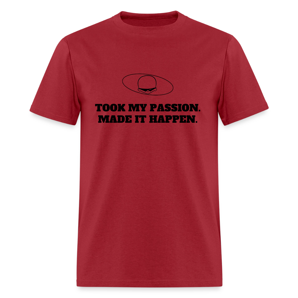 1980s "TOOK MY PASSION." Pop Progeny T-Shirt (Dark on Light) - dark red