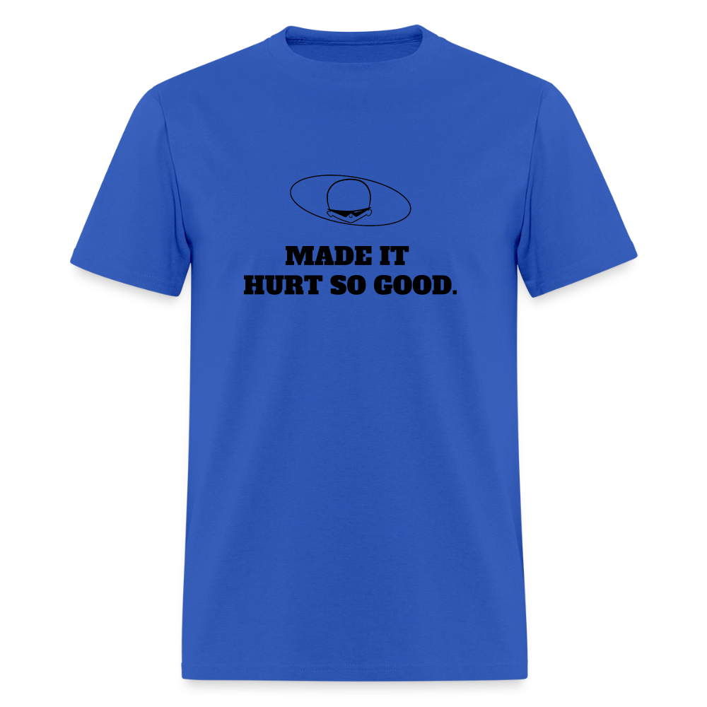 1980s "MADE IT HURT SO GOOD." Pop Progeny T-Shirt (Dark on Light) - royal blue