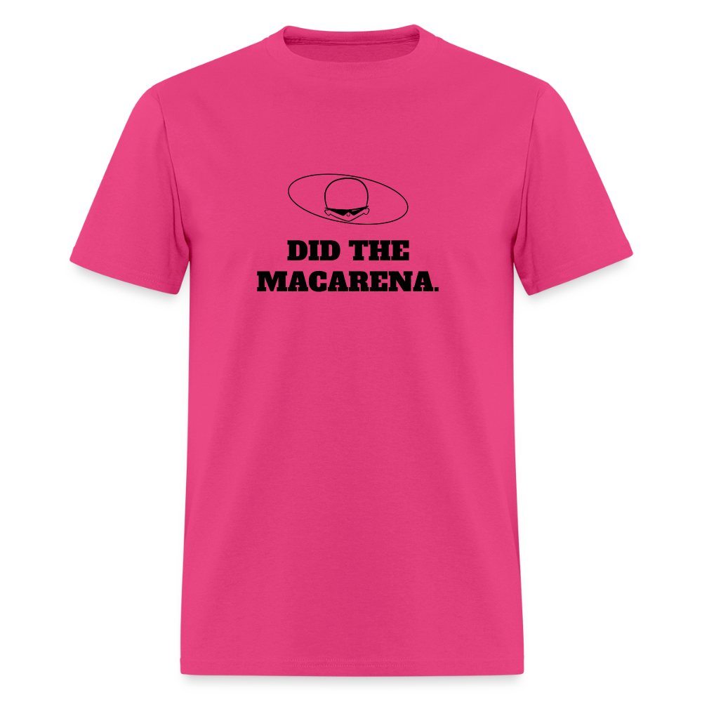 1990s "DID THE MACARENA." Pop Progeny T-Shirt (Dark on Light) - fuchsia