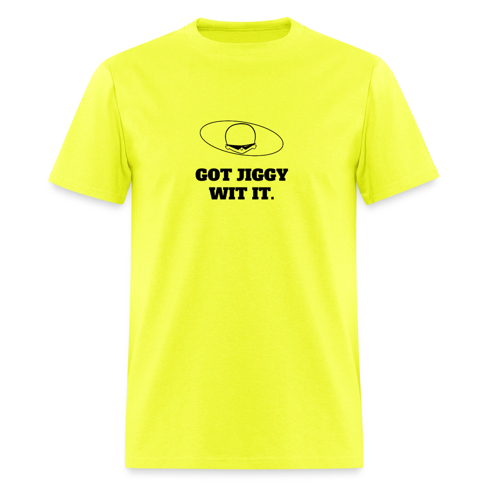 1990s "GOT JIGGY WIT IT." Pop Progeny T-Shirt (Dark on Light) - safety green