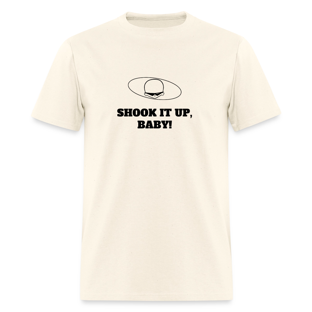 1960s "SHOOK IT UP, BABY." Pop Progeny T-Shirt (Dark on Light) - sweet cream heather
