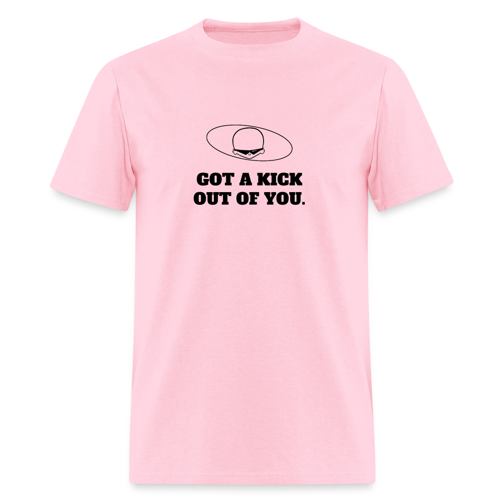 1950s "GOT A KICK OUT OF YOU." Pop Progeny T-Shirt (Dark on Light) - pink