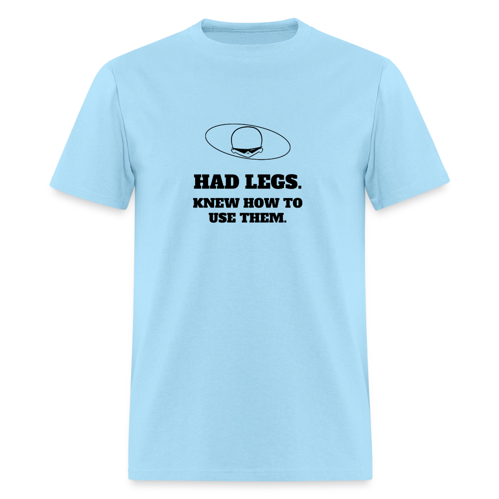 1980s "HAD LEGS." Pop Progeny T-Shirt (Dark on Light) - powder blue