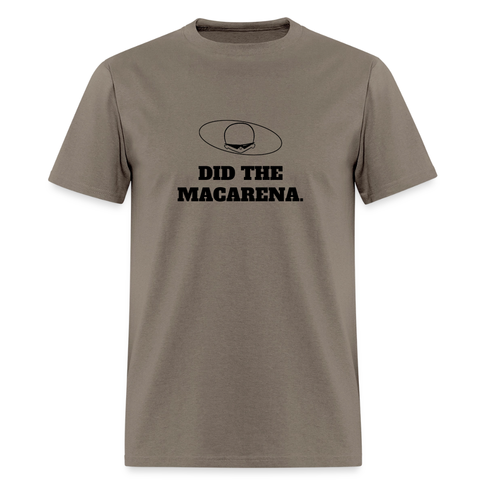 1990s "DID THE MACARENA." Pop Progeny T-Shirt (Dark on Light) - safari