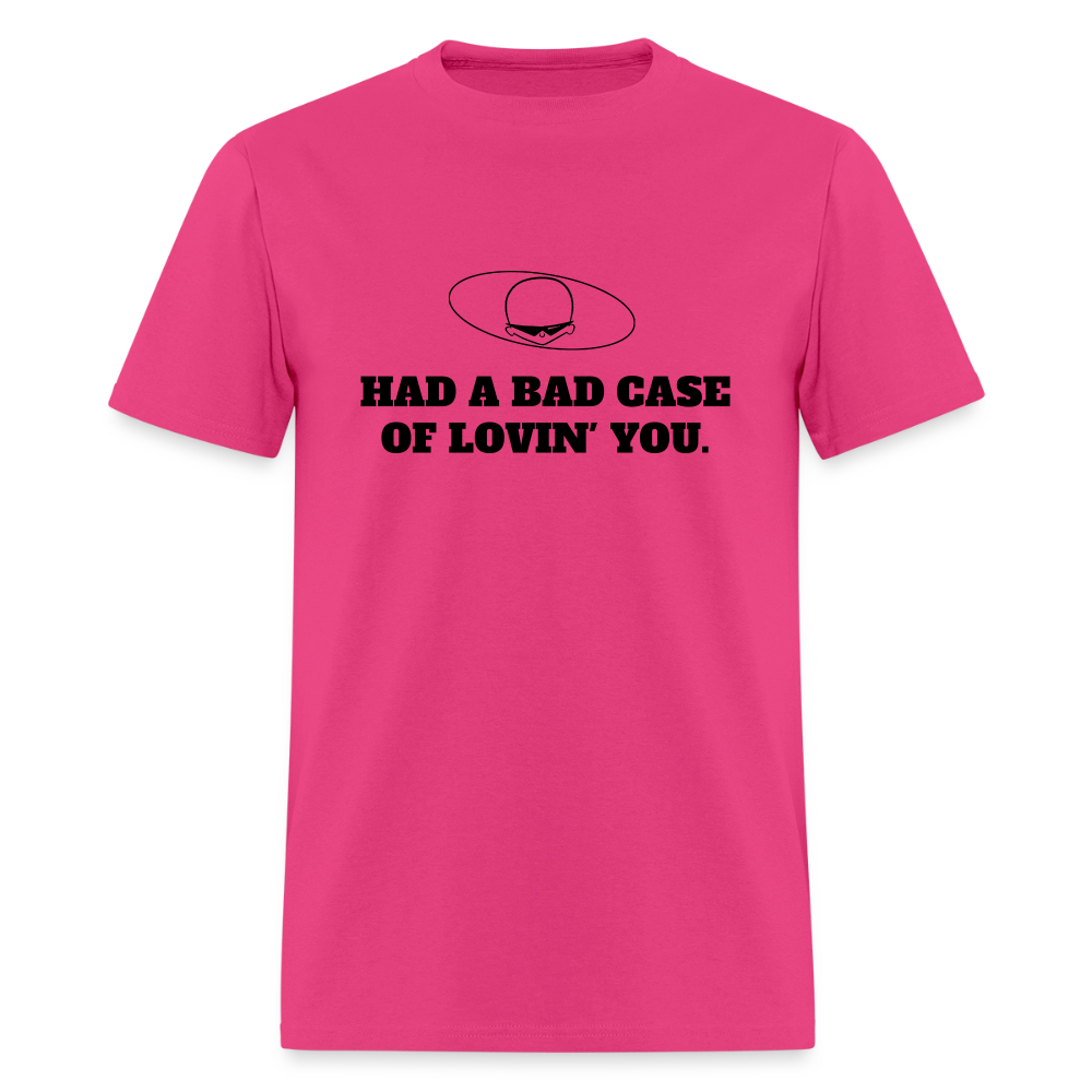 1970s "HAD A BAD CASE OF LOVIN' YOU." Pop Progeny T-Shirt (Dark on Light) - fuchsia