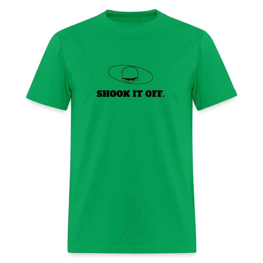 2010s "SHOOK IT OFF." Pop Progeny T-Shirt (Dark on Light) - bright green