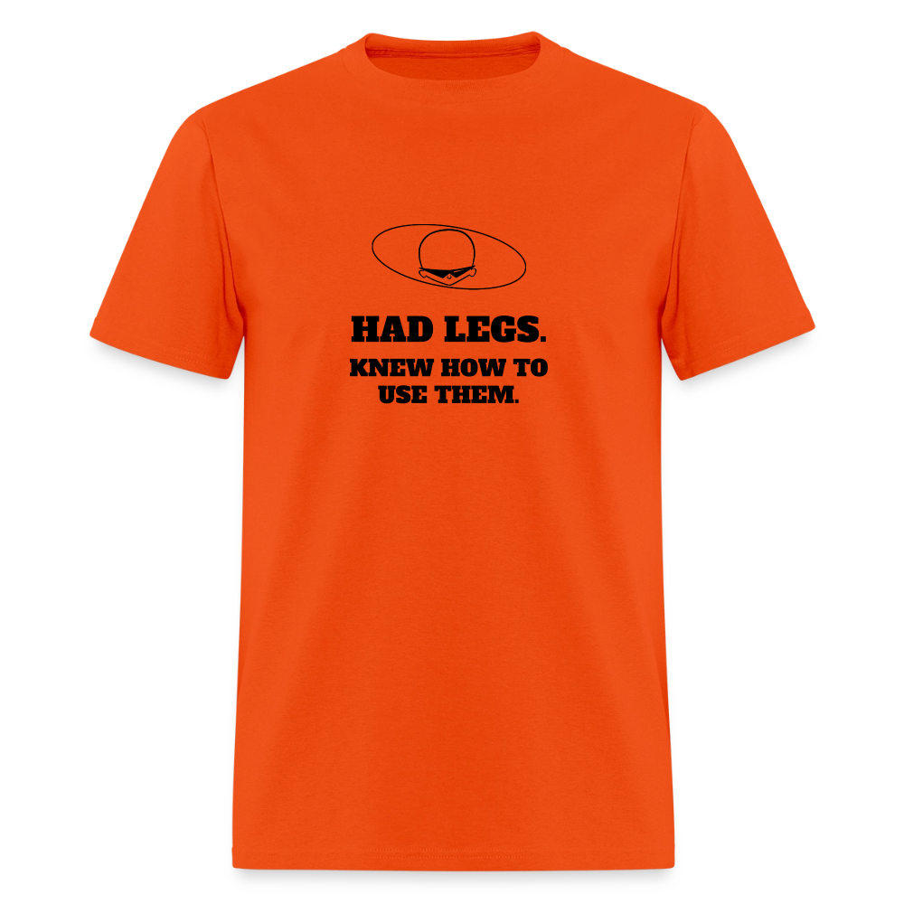 1980s "HAD LEGS." Pop Progeny T-Shirt (Dark on Light) - orange