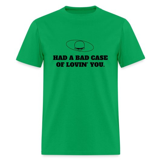 1970s "HAD A BAD CASE OF LOVIN' YOU." Pop Progeny T-Shirt (Dark on Light) - bright green